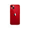 Rotes iPhone 13, Rückseite, Apple-Logo und Kameraelemente. Unten steht "(PRODUCT)RED".