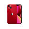 Rotes iPhone 13, Rückseite und Displayansicht.