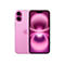 Un iPhone rose sur fond blanc, avant et arrière. Double caméra, coins arrondis, logo Apple.