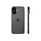 Dunkelgraues Smartphone mit zwei Kameras, Apple-Logo und Seitentasten, Seitenansicht.