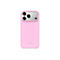 Coque de téléphone rose clair avec trois objectifs d'appareil photo et le mot "beats".