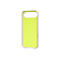 Coque de téléphone vert clair avec une bordure beige. Un cercle suggéré est visible à l'intérieur.