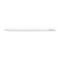 Weißer Apple Pencil Pro, liegt horizontal vor weißem Hintergrund. Auf dem Stift steht "Pencil Pro".