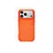 Coque de téléphone Beats orange avec zone de caméra argentée et trois objectifs. Texte : beats.