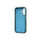 Hellblaues Handycase. Innen blaues, strukturiertes Material, dunkler Rand. Auf weißem Hintergrund.