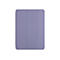 Flaches, hellviolettes Tablet-Smart-Cover in geschlossener Ansicht auf weißem Hintergrund.