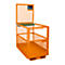Arbeitsbühne Bauer MB-B/L, 2 Personen/300kg, Aufnahme mit Gabelstapler schmale Seite, orange RAL 2000
