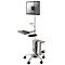 Arbeitsstation Neomounts by NewStar FPMA-MOBILE1800, f. Monitor 10-27'/Tastatur/Maus/PC, höhenverst., 25° neigbar
