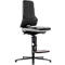 Arbeitsstuhl bimos NEON, Synchronmechanik, Grundmodell ohne Polsterelement, Gleiter + Aufstieg, Flexband grau