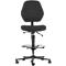 Arbeitsstuhl COUNTER Basic, Sitz-Stopp-Rollen, anthrazit