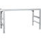 Arbeitstisch Ergo, Elektro-Hydraulik, Platte PVC Dekor, 1750 x 800 mm, alusilber