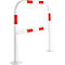 Arceau de protection, à cheviller, L 1000 mm, blanc/rouge