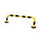 Arceau de protection antichocs SWING, usage extérieur, 390 x 2000 mm, jaune/noir