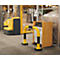 Arceau de protection antichocs SWING, usage extérieur, 640 x 1000 mm, jaune/noir