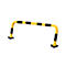 Arceau de protection antichocs SWING, usage extérieur, 640 x 2000 mm, jaune/noir