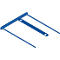 Archiefclip Bankers Box BBD-Clip, met 50 blanco labels, 100 stuks, blauw