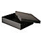 Archiefdoos Falken PURE Box Zwart A3, voor maximaal 1250 vel, met etiketveld, L 440 x B 320 x vulhoogte 100 mm, Blaue Engel, FSC® karton, zwart