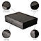 Archiefdoos Falken PURE Box Zwart A3, voor maximaal 1250 vel, met etiketveld, L 440 x B 320 x vulhoogte 100 mm, Blaue Engel, FSC® karton, zwart