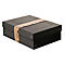 Archiefdoos Falken PURE Box Zwart A4, voor maximaal 1250 vel, met etiketveld, L 320 x B 240 x vulhoogte 100 mm, Blaue Engel, FSC® karton, zwart