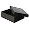 Archiefdoos Falken PURE Box Zwart A4, voor maximaal 1250 vel, met etiketveld, L 320 x B 240 x vulhoogte 100 mm, Blaue Engel, FSC® karton, zwart