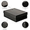 Archiefdoos Falken PURE Box Zwart A4, voor maximaal 1250 vel, met etiketveld, L 320 x B 240 x vulhoogte 100 mm, Blaue Engel, FSC® karton, zwart