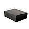 Archiefdoos Falken PURE Box Zwart A4, voor maximaal 1250 vel, met etiketveld, L 320 x B 240 x vulhoogte 100 mm, Blaue Engel, FSC® karton, zwart