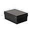 Archiefdoos Falken PURE Box Zwart A5, voor maximaal 1250 vel, met etiketveld, L 250 x B 180 x vulhoogte 100 mm, Blaue Engel, FSC® karton, zwart