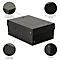 Archiefdoos Falken PURE Box Zwart A5, voor maximaal 1250 vel, met etiketveld, L 250 x B 180 x vulhoogte 100 mm, Blaue Engel, FSC® karton, zwart