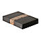 Archiefdoos Falken PURE Box Zwart A5, voor maximaal 500 vel, met etiketveld, L 250 x B 180 x vulhoogte 40 mm, Blaue Engel, FSC® karton, zwart