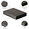Archiefdoos Falken PURE Box Zwart A5, voor maximaal 500 vel, met etiketveld, L 250 x B 180 x vulhoogte 40 mm, Blaue Engel, FSC® karton, zwart