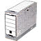 Archiefdozen Bankers Box - FSC gerecycled karton - rug 100 mm - wit-grijs - 10 stuks