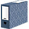 Archiefdozen Décor BANKERS BOX - FSC gerecycled karton - rug 100 mm - leisteenblauw - 5 stuks
