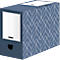 Archiefdozen Décor BANKERS BOX - FSC gerecycled karton - rug 150 mm - leisteenblauw - 5 stuks