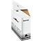 Archiefdozen Solid Box 6128 - FSC gerecycled karton - rug 100 mm - wit-zwart - 10 stuks