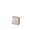 Archiefkast, 2 ordnerhoogten, B 800 x D 420 mm, notenhoutpatroon/zilver