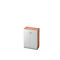 Archiefkast, 3 ordnerhoogten, B 800 x D 420 mm, notenhoutpatroon/zilver