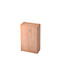 Archiefkast 3 ordnerhoogten, B 800 x D 420 x H 1270 mm, afsluitbaar, notenhoutpatroon