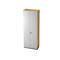 Archiefkast 6 ordnerhoogten, B 800 x D 420 mm, esdoornpatroon/zilver