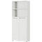 Archiefkast Agenda, 5 OH, B 800 x H 1970 x D 400 mm, 2 open vakken, afsluitbaar, lichtgrijs