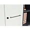 Archiefkast Agenda, 5 OH, B 800 x H 1970 x D 400 mm, 2 open vakken, afsluitbaar, lichtgrijs