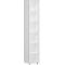 Archiefkast ALICANTE, 6 ordnerhoogten, 5 legborden, glasdeur links, B 400 x D 400 x H 2160 mm,