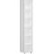 Archiefkast ALICANTE, 6 ordnerhoogten, 5 legborden, glasdeur rechts, B 400 x D 400 x H 2160 mm,