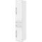 Archiefkast BARI, 6 ordnerhoogten, 3 legborden, 2 schuifladen, deuraanslag rechts, B 427 x D 430 x H 2174 mm, wit/wit/aluminium