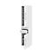 Archiefkast BARI, 6 ordnerhoogten, 3 legborden, 2 schuifladen, deuraanslag rechts, B 427 x D 430 x H 2174 mm, wit/wit/aluminium