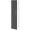 Archiefkast BARI, 6 ordnerhoogten, 5 legborden, slot, deuraanslag links, B 427 x D 430 x H 2174 mm, wit/antraciet