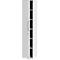 Archiefkast BARI, 6 ordnerhoogten, 5 legborden, slot, deuraanslag links, B 427 x D 430 x H 2174 mm, wit