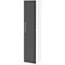 Archiefkast BARI, 6 ordnerhoogten, 5 legborden, slot, deuraanslag rechts, B 427 x D 430 x H 2174 mm, wit/antraciet