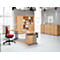 Archiefkast PALENQUE, 6 ordnerhoogten, afsluitbaar, B 800 x D 420 x H 2160 mm, beukenpatroon