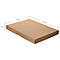 Archivbox Falken PureBox Nature A3, für bis zu 500 Blatt, mit Beschriftungsfeld, L 440 x B 320 x Füllhöhe 40 mm, FSC®-Pappe, braun