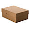 Archivbox Falken PureBox Nature A5, für bis zu 1250 Blatt, mit Beschriftungsfeld, L 250 x B 180 x Füllhöhe 100 mm, FSC®-Pappe, braun